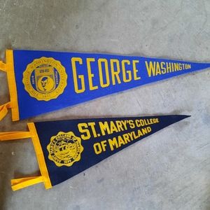 Vintage College Pennants